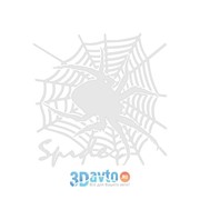Наклейка вырез. (плоттер) “Паук на паутине“ (200х200) цвет белый (уп. 1 шт) A-STICKER фотография