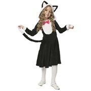 Карнавальный костюм для детей Вестифика черная Кошечка детский, 116-122 см фото