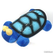 Музыкальный ночник-проектор Черепаха большая, цвет синий