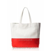Кожаная сумка devine-white-black; white-red POOLPARTY Красный фотография