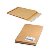 Конверт-пакеты В4 объемный (250х353х40 мм), до 300 листов, крафт-бумага, отрывная полоса, КОМПЛЕКТ 25 шт., фотография