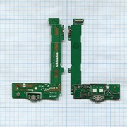 Разъем Micro USB для Microsoft 535 Dual (плата с системным разъемом, микрофоном и шлейфом) фотография