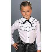 Нарядная блузка в школу для девочки фото