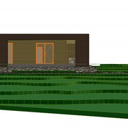 Проект загородного дома с сауной