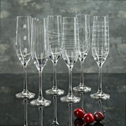 Набор бокалов для шампанского Bohemia Crystal «Виола. Elements», 190 мл, 6 шт фотография