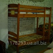 Кровать детская деревянная двухъярусная