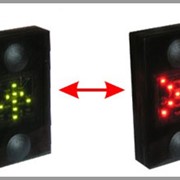 Светодиодная мнемосхема красный крест - зеленая стрелка MNEMO-KZ
