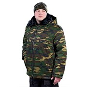 Куртка утеплённая - Пилот, на меху тк. Грета зелёный КМФ фото