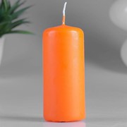 Свеча - цилиндр ароматическая “Апельсин“ 4х9 см фотография
