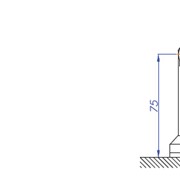 Фурнитура, ST-8003.75 Крепление потолок/пол-стекло, регулирумое фото