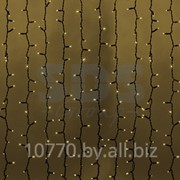 Гирлянда “Светодиодный Дождь“ 2х1,5м, постоянное свечение, темно-зеленый провод, 220В, диоды ТЁПЛО-БЕЛЫЕ, NEON-NIGHT фото