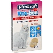 Витамины для кошек старше 7 лет Vita-Bon Best Age 31 табл. фотография