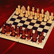 Шахматы обиходные лакированные фотография