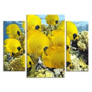 Картина Желтые рыбы фото