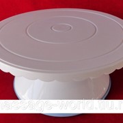 Столик поворотный кондитерский пластиковый для торта 12 см-28 см