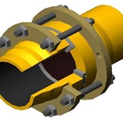 Фланцевое соединение с резиновым уплотнителем для трубопроводов