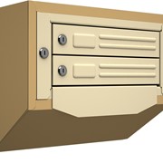 Антивандальный почтовый ящик Кварц-С-2, бежевый фото