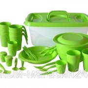 Набор Барнаул посуды для пикника на 4 персоны С68 фотография