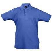 Рубашка поло детская Summer II Kids, ярко-синяя, на рост 106-116 см фотография