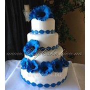 Торт свадебный №0013 код товара: 1-0013 фотография