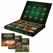 Чай GREENFIELD (Гринфилд), НАБОР 12 видов, 60 пирамидок, 110 г, картонная коробка, 1241-07-1 фото