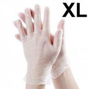 Перчатки виниловые неопудренные 50 пар (100 штук) (размер XL) фотография