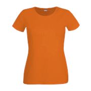 Футболка BASE 151 женская футболка оранжевого цвета с короткими рукавами фото
