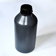 Бутыль 500 мл, цилиндрическая, градуированная, темного цвета, узкое горло, ПЭ, упаковка 100 штук фото
