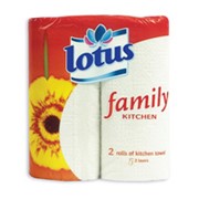 Бумажные полотенца Лотус фото