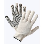 Трикотажные Хб перчатки с ПВХ фото