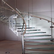 Лестницы стеклянные фото