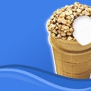 Мороженое Морозко в шоколадной глазури с орехом фото