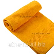 Полотенце махровое гладкокрашенное (Желтый) фото