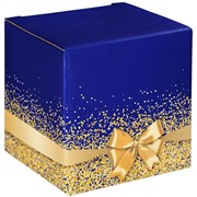 Подарочная коробка “Блёстки“ (11 х 11 х 10 см) фото