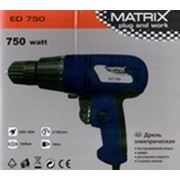 Шуруповерт сетевой (дрель электрическая) MATRIX ED750