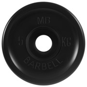 Диск олимпийский d51мм евро-классик MB Barbell MB-PltBE-5 5 кг черный фотография