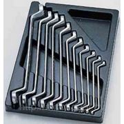 Набор ключей накидных. в лотке 11пр (6х7-30х32мм) King Tony 9-1711MR фото