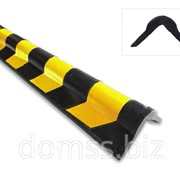 Защита угловая резиновая стен и колонн скругленая 800*120*20мм фото