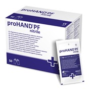 Перчатки нитриловые стерильные смотровые неприпудренные Prohand PF Nitrile фото