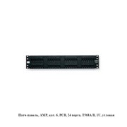 Патч-панель, AMP, кат. 6, PCB, 24 порта, T568A/B, 1U, угловая фото