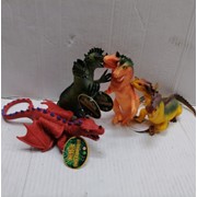 Динозавры 4 шт разноцветные резиновые фото