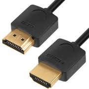 Кабель Greenconnect SLIM HDMI v 2.0, 1,5м, черный, GCR-51595 фотография