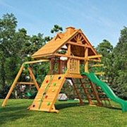 Деревянная детская площадка для дачи Крепость Фани Дерево 2018 фото