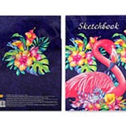 Скетчбук Миленд “Фламинго“, А5, 48 листов, КБС, глянц. ламин., С48-2208 фотография