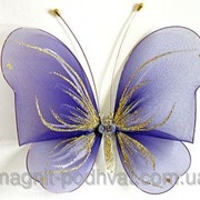 Бабочка большая для штор и тюлей фиолетовая фото