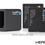 Аренда: Комплект аккумуляторов 2х для GoPro HERO 4 + зарядка фото