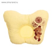 Подушка анатомическая «Шоколадный мишка», 20х25 см, цвет МИКС фото