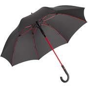 Зонт-трость с цветными спицами Color Style, красный с черной ручкой фото