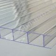 Сотовый поликарбонат Carboglass прозрачный “Standart“ 6000х2100 мм, 10 мм с односторонней защитой от УФ, гарантия 15 лет фото
