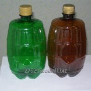 Бутылка 1 литр “Бочонок“ фото